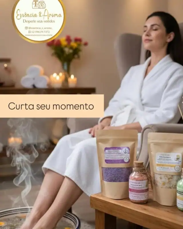 Escalda-pés refil 300 g, da Essência & Aroma