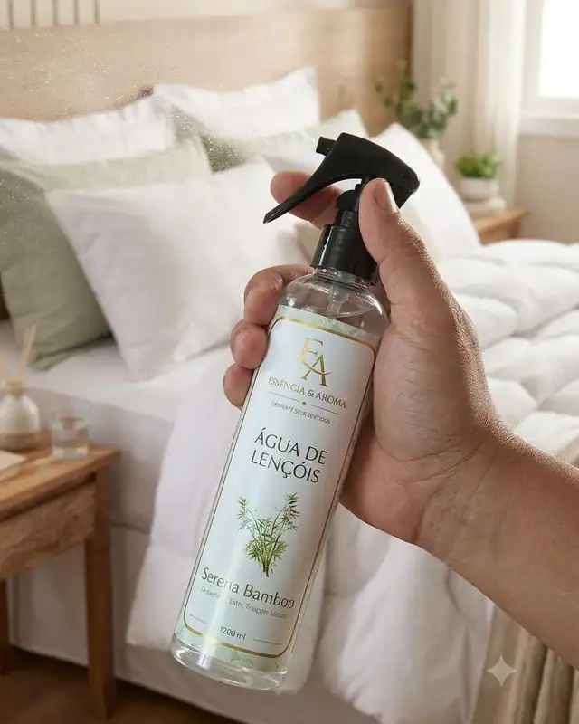 Água para lençóis 220 ml, da Essência & Aroma